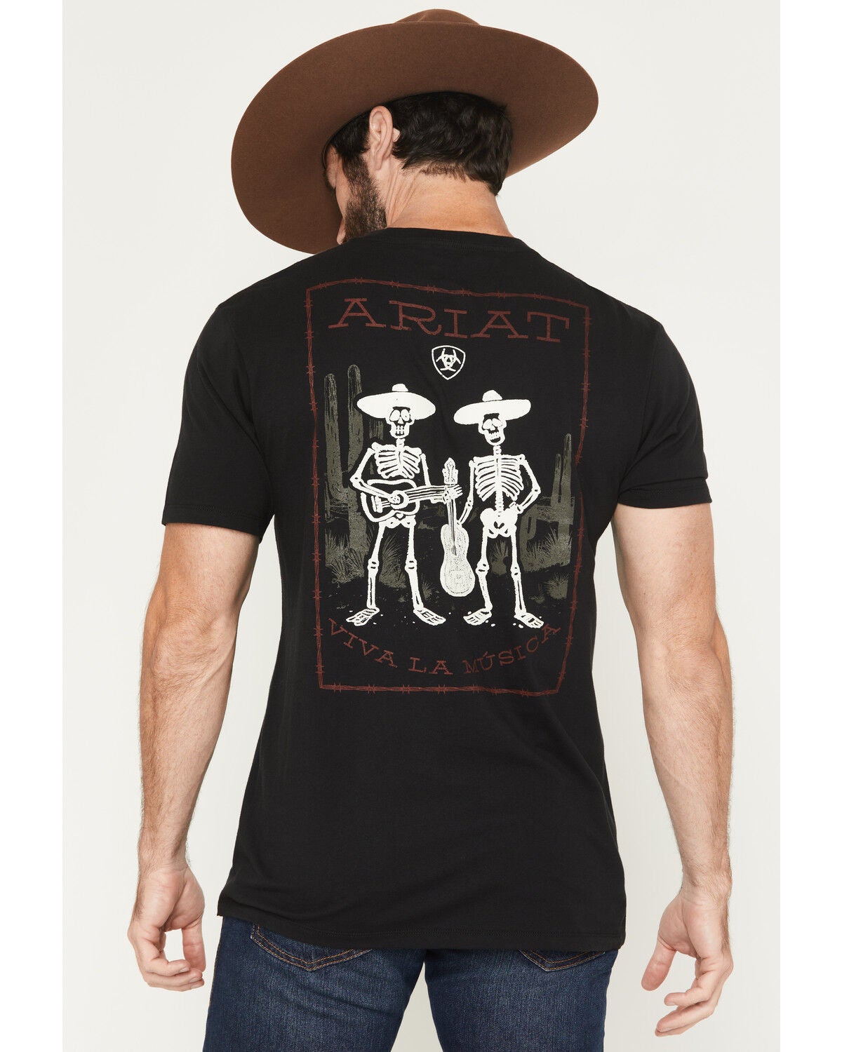 Ariat Men's Grateful Muertos Short Sleeve Graphic T-Shirt, Black, hi-res
