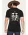 Image #1 - Ariat Men's Grateful Muertos Short Sleeve Graphic T-Shirt, Black, hi-res