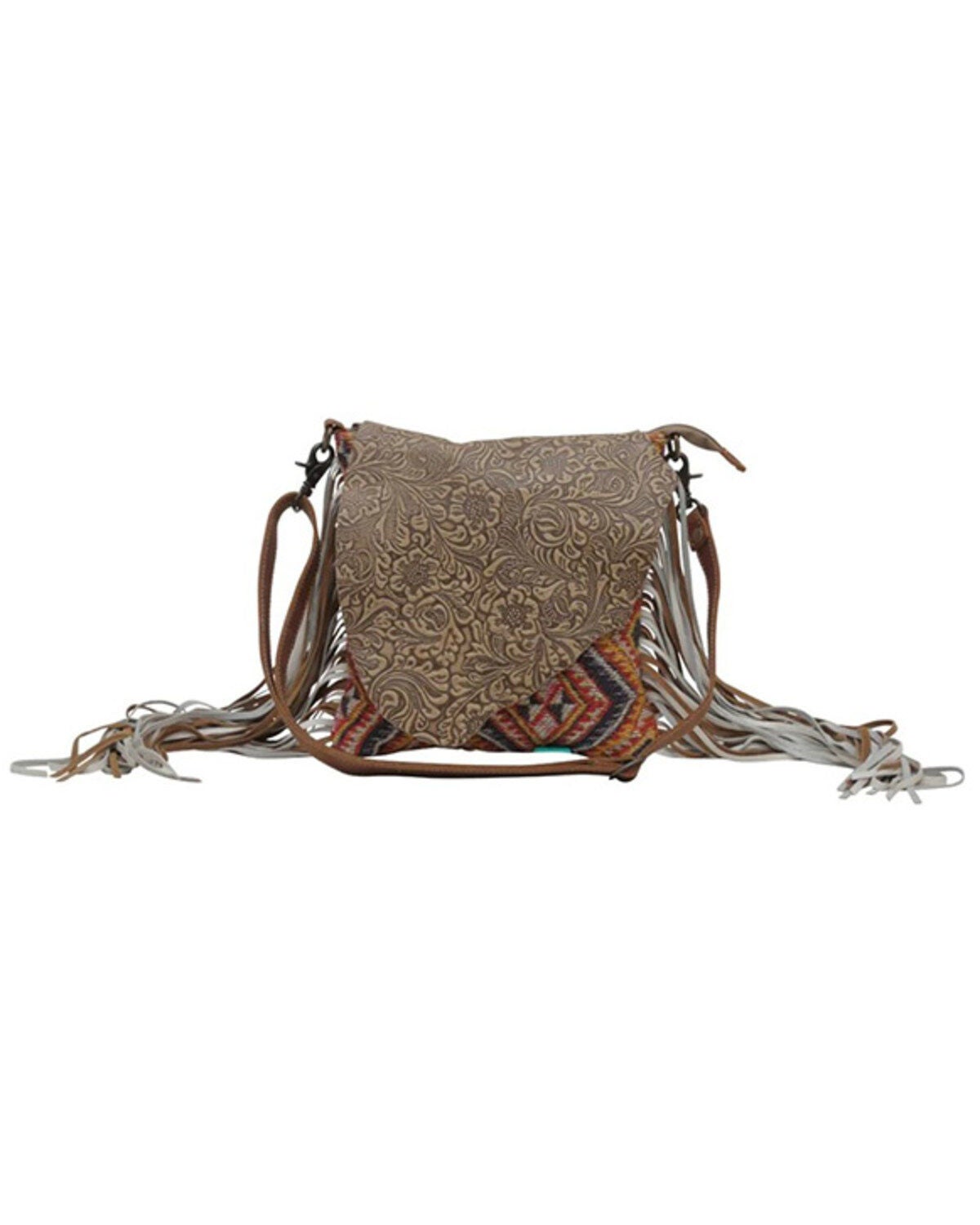 Myra Bag Women's Taupe Shape Concealed Carry Crossbody Bag, Multi, hi-res