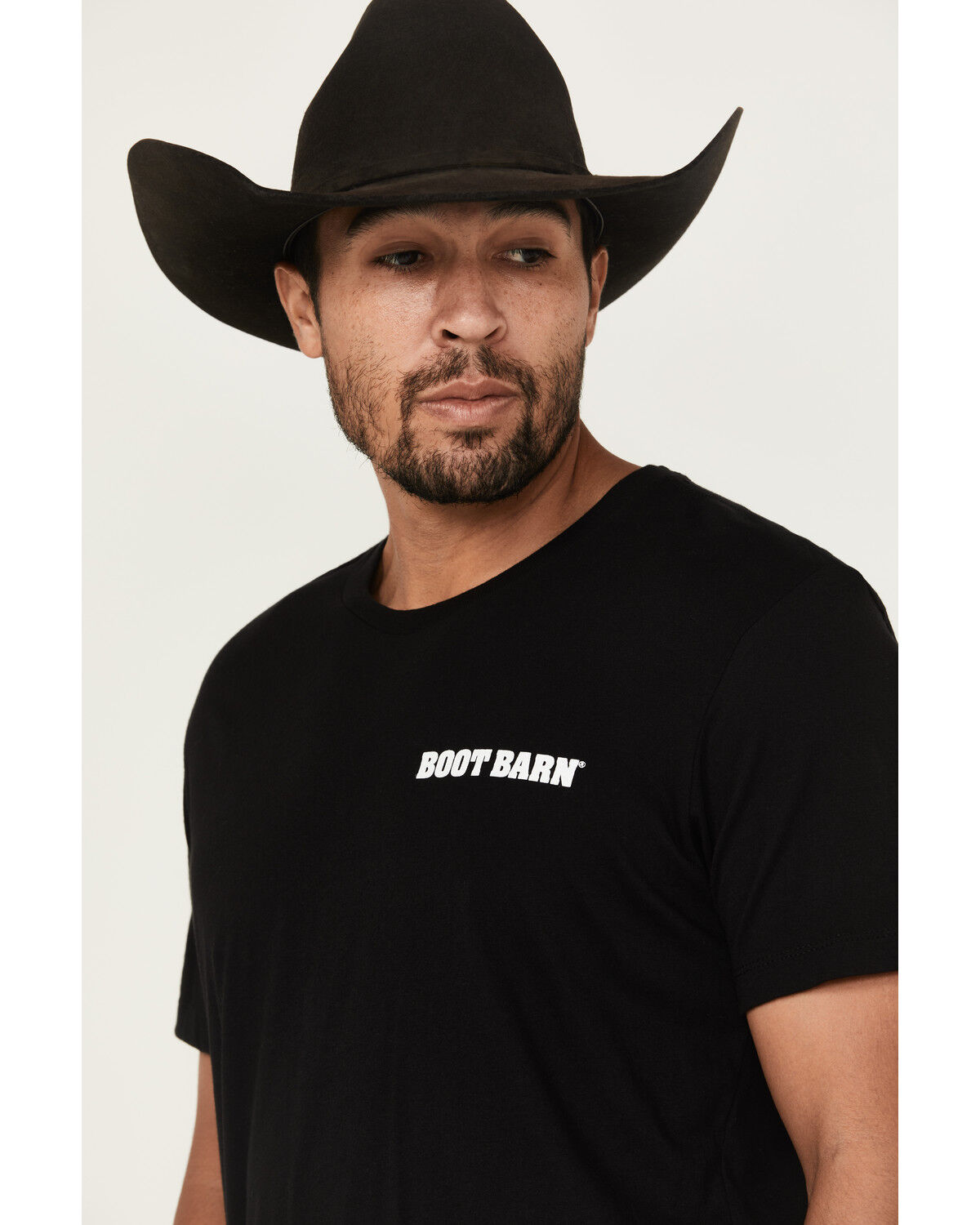 Image #2 - Boot Barn Men's Logo Short Sleeve Graphic T-Shirt, Black, hi-res