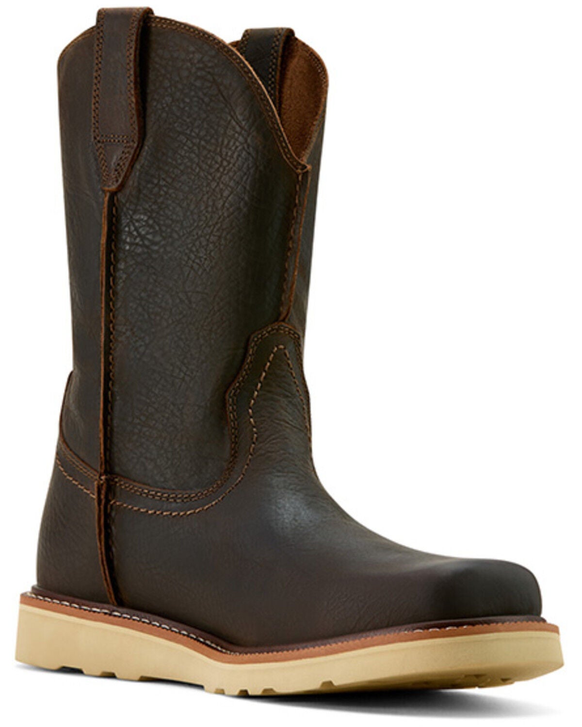 Ariat Men's Rambler Recon Western Boots - Broad Square Toe, Dark Brown, hi-res