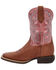 Image #3 - Durango Girls' Shyloh Performance Western Boots - Broad Square Toe, Brown, hi-res