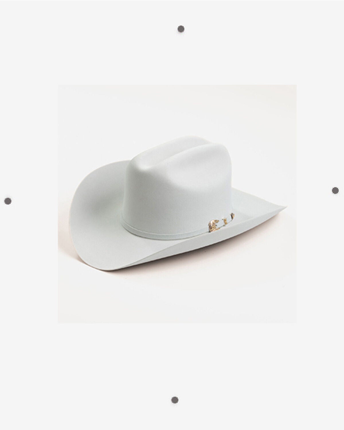 Larry Mahan Imperial 1000X Felt Cowboy Hat, Silver, hi-res