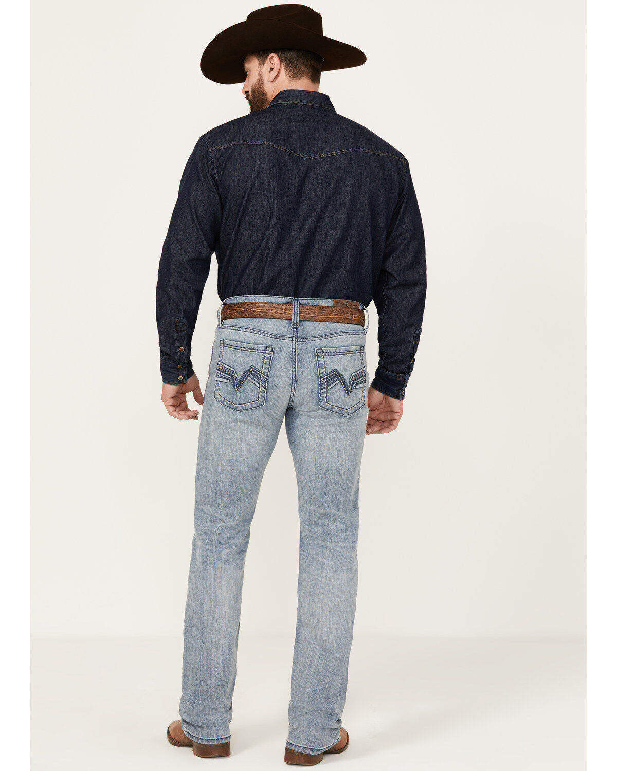 Image #3 - Cody James Men's Buckskin Wash Jackson Slim Straight Stretch Denim Jeans, Light Wash, hi-res