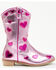 Image #2 - Wild + Rae Toddler Girls' Lovestruck Western Boots - Round Toe, Pink, hi-res