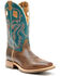 Double H Men's Elliott Western Boots - Broad Square Toe, Brown, hi-res