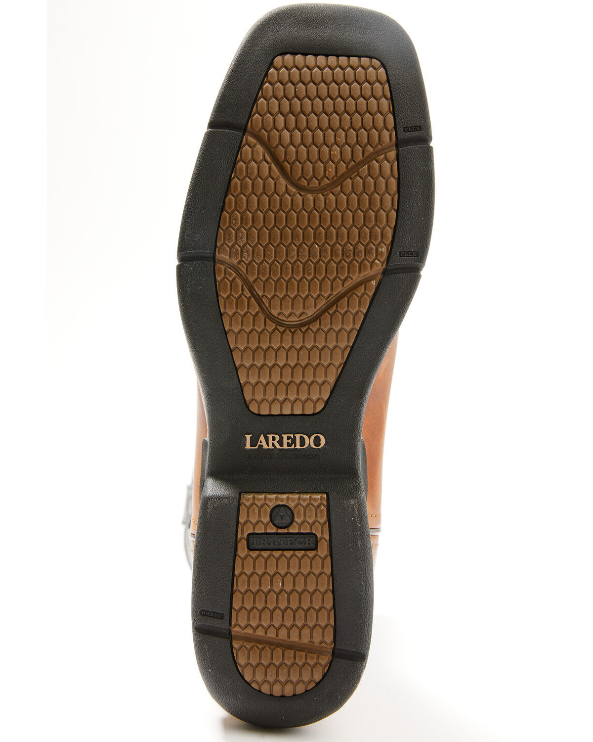 Image #7 - Laredo Men's Tri-Tech Vapor Performance Western Boots - Broad Square Toe, Cognac, hi-res