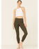Image #1 - Forina Women's High Waisted Leggings, Olive, hi-res