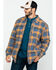 Image #1 - Hawx Men's Khaki Sherpa Lined Plaid Zip Front Work Shirt Jacket , , hi-res