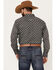 Ariat Men's Wyatt Stretch Classic Fit Long Sleeve Button Down Western Shirt, Charcoal, hi-res