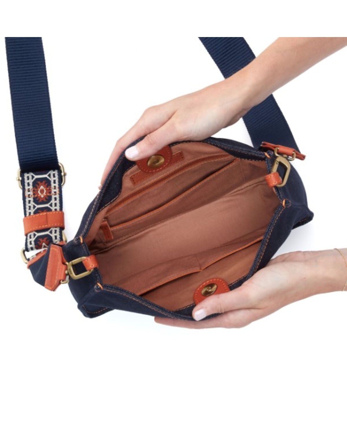 Image #2 - Hobo Women's Cass Crossbody Bag, Dark Wash, hi-res