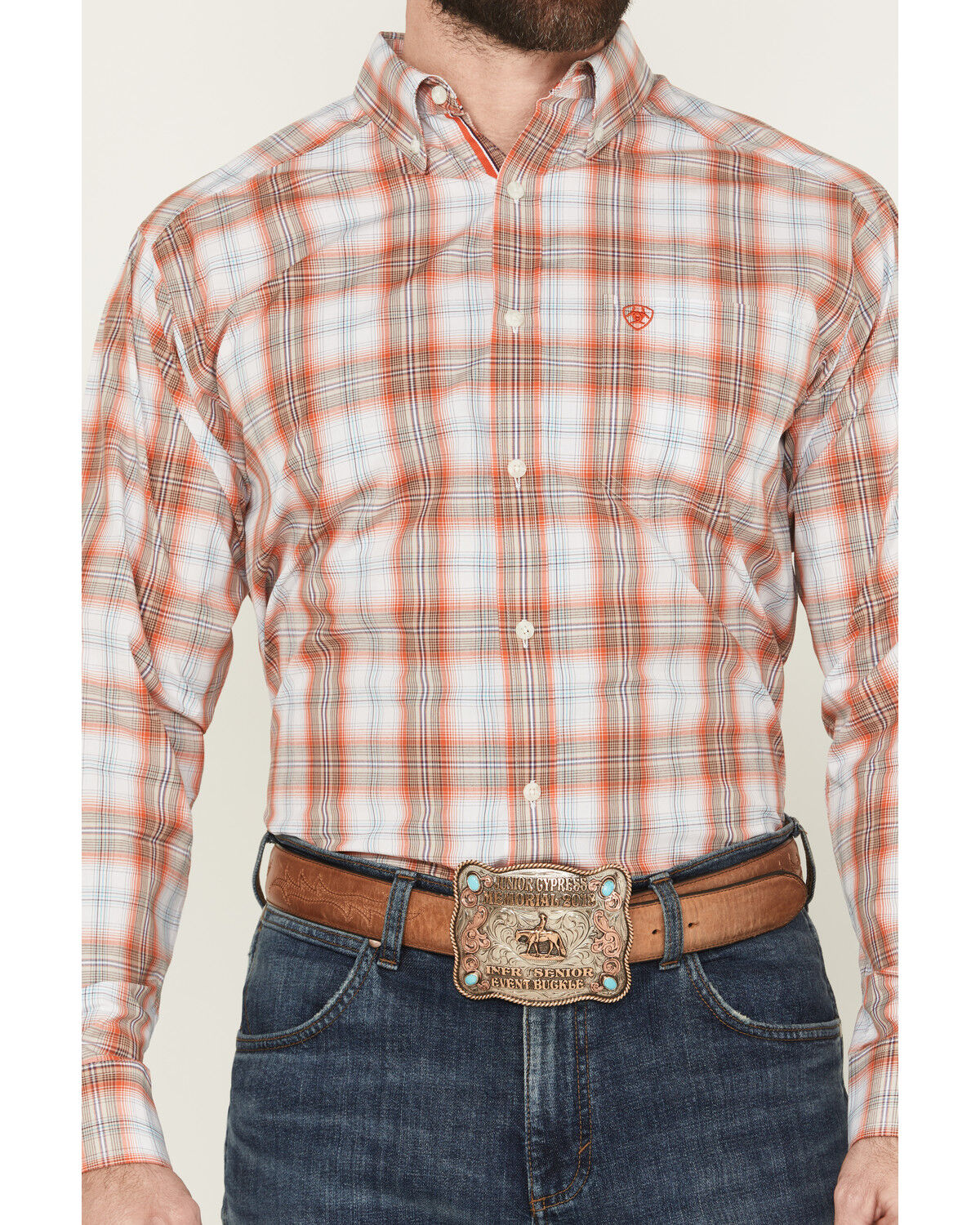 Ariat Men´s Wallis Pro Series Plaid Print Long Sleeve Button-Down Stretch WesternShirt teamlce.in - Image 4
