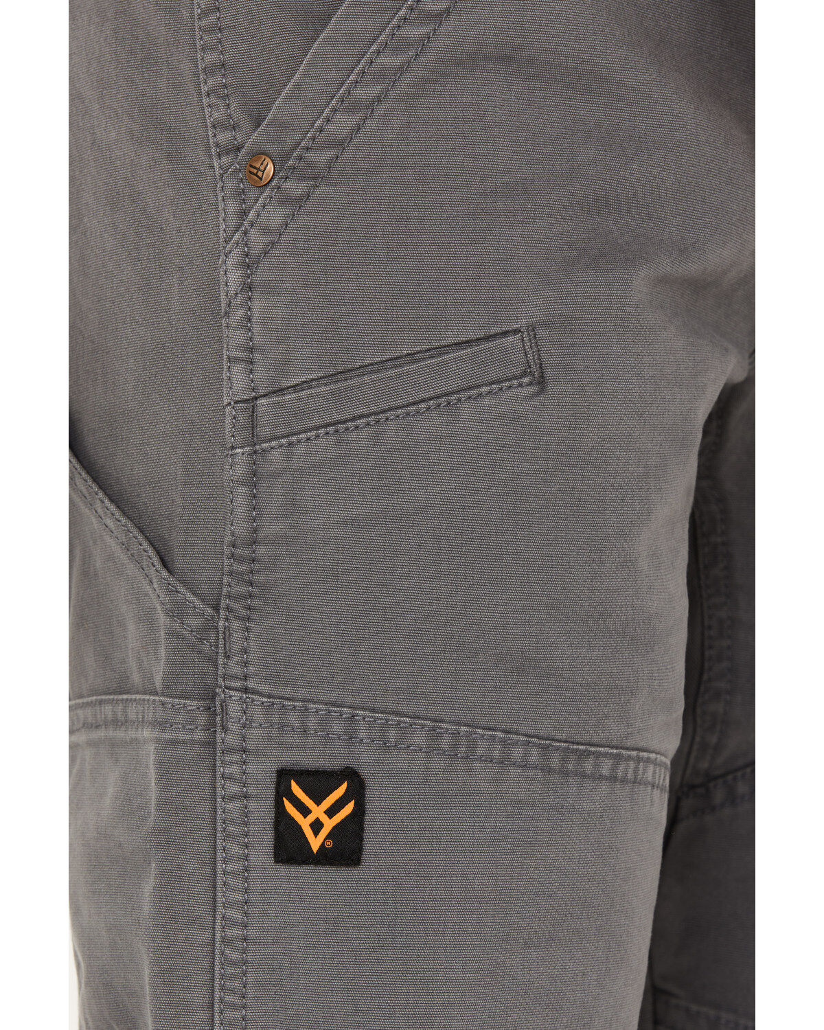 Image #2 - Hawx Men's Santiago Double Front Logger Work Pants, Charcoal, hi-res