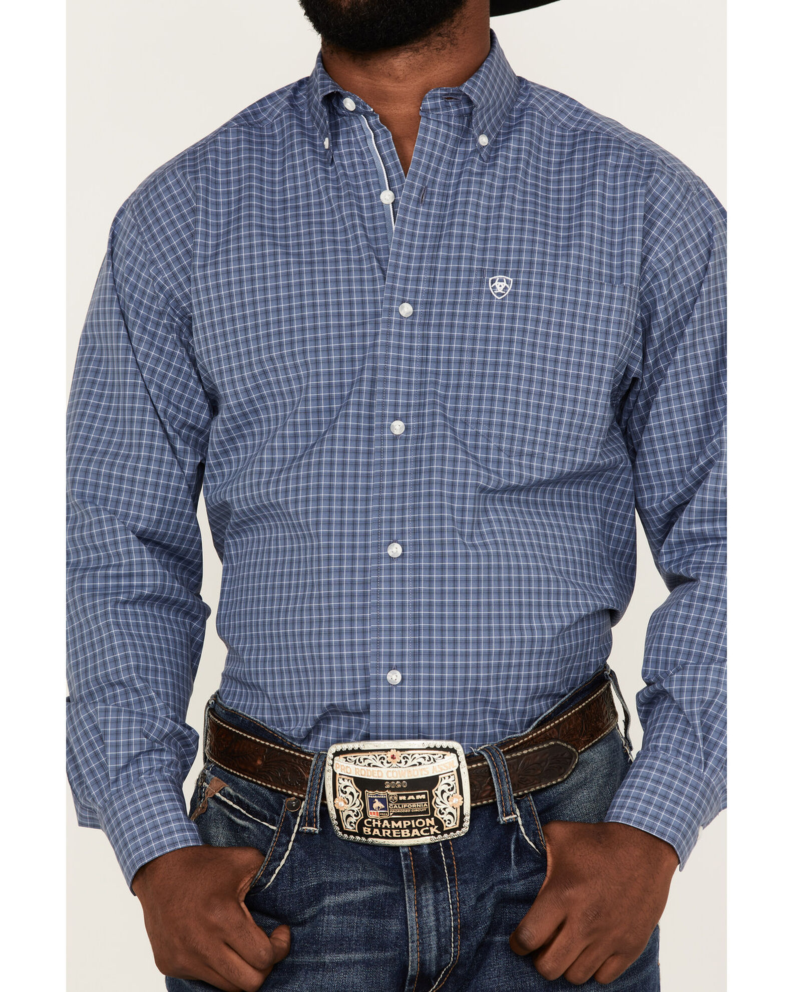 Ariat Men's Bryson Check Plaid Long Sleeve Button-Down Western Shirt ...
