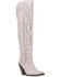 Dan Post Women's Loverfly Tall Western Boots - Snip Toe , White, hi-res