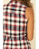 Image #5 - Shyanne Women's Navy Plaid Sleeveless Western Shirt, , hi-res