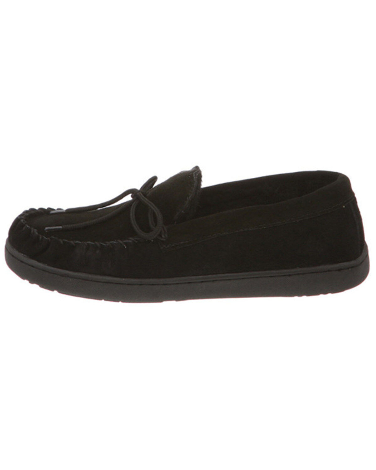Image #3 - Bearpaw Men's Moc II Slip-On Moccasins, Black, hi-res