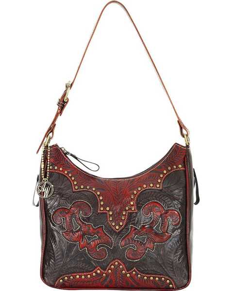 Image #2 - American West Annie's Secret Collection Concealed Carry Shoulder Bag, Black, hi-res
