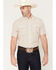Image #1 - Ferrell Men's Callen Tek Medallion Print Short Sleeve Pearl Snap Stretch Western Shirt, Tan, hi-res