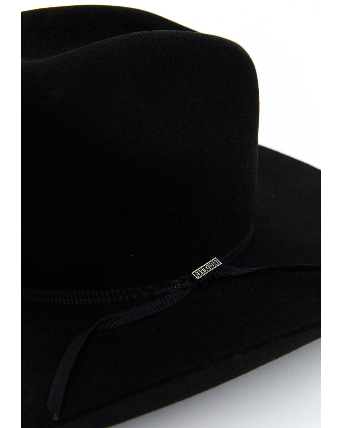 Image #2 - Serratelli 5X Felt Cowboy Hat, Black, hi-res