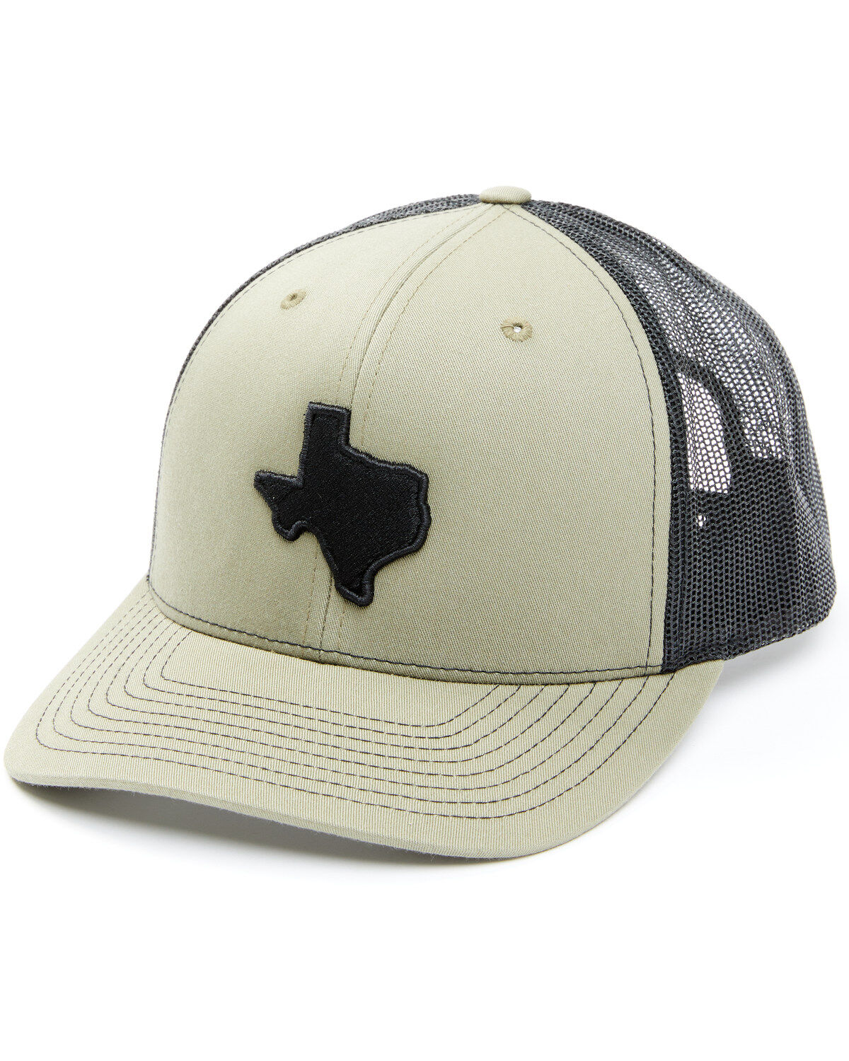 Image #1 - Oil Field Hats Men's Olive Texas Patch Mesh-Back Ball Cap, Olive, hi-res