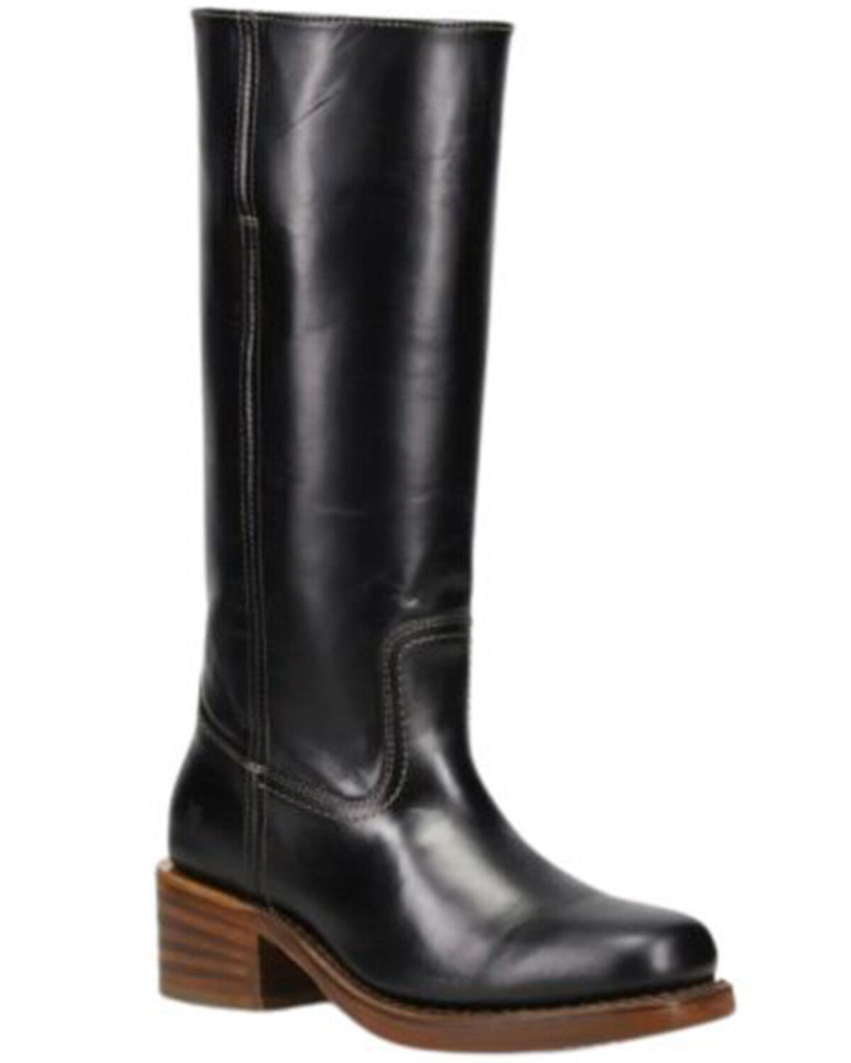 Image #1 - Frye Women's Campus 14L Fashion Boots - Round Toe, Jet Black, hi-res