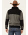 HOOey Men's Gray & Black Tech Fleece Zip-Front Jacket , Grey, hi-res