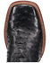 Image #6 - El Dorado Men's Handmade Full Quill Ostrich Stockman Boots - Broad Square Toe, Black, hi-res