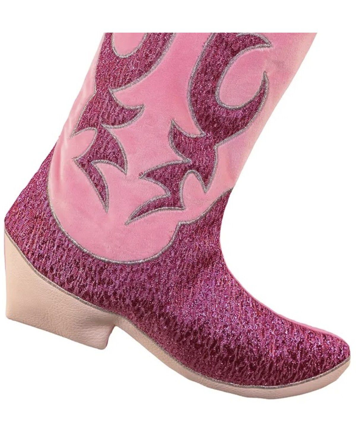 Image #2 - Kurt Adler Velvet and Metallic Cowboy Boot Stocking, Multi, hi-res
