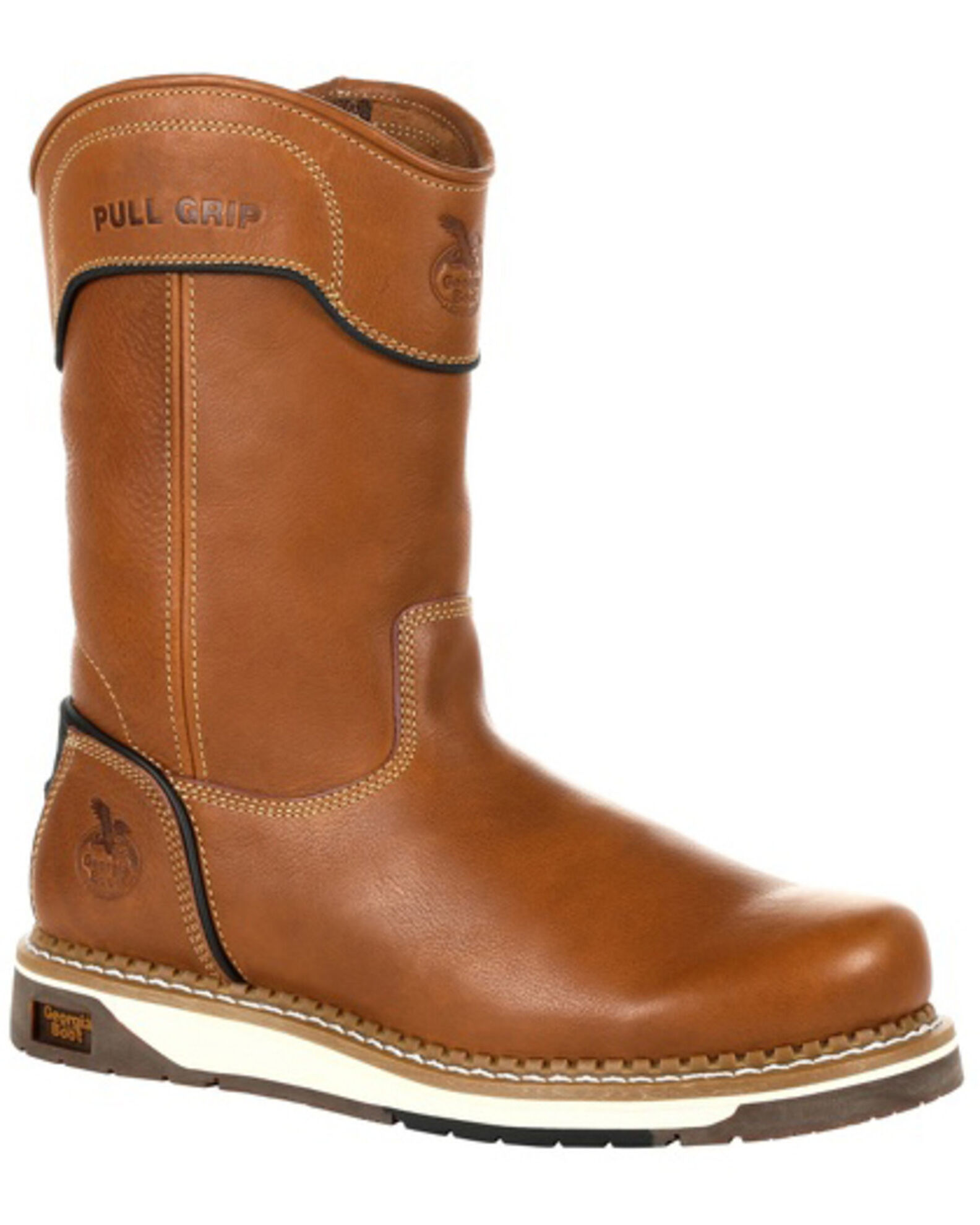 Georgia slip on hot sale steel toe boots