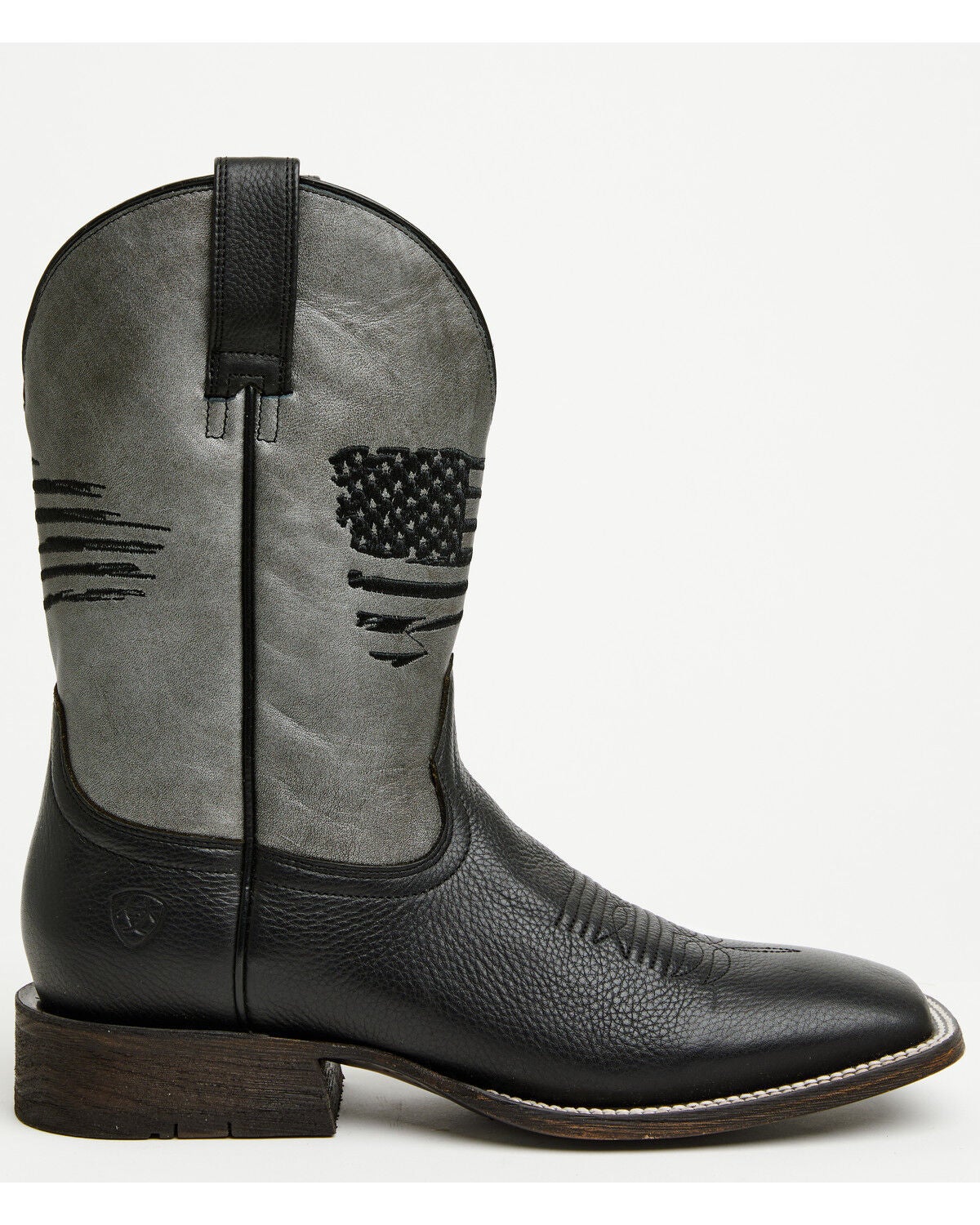 Image #2 - Ariat Men's Circuit Patriot Western Boots - Broad Square Toe, Black, hi-res