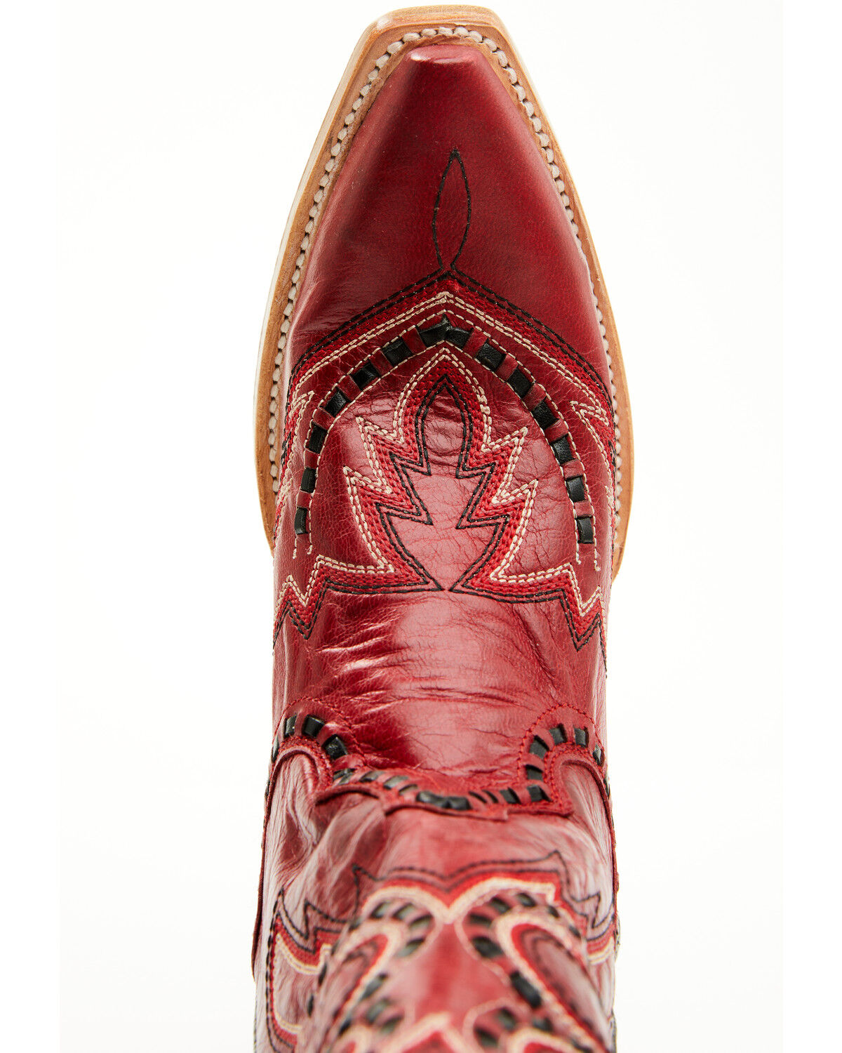 Image #6 - Dan Post Women's Mesa Tall Western Boots - Snip Toe, Red, hi-res