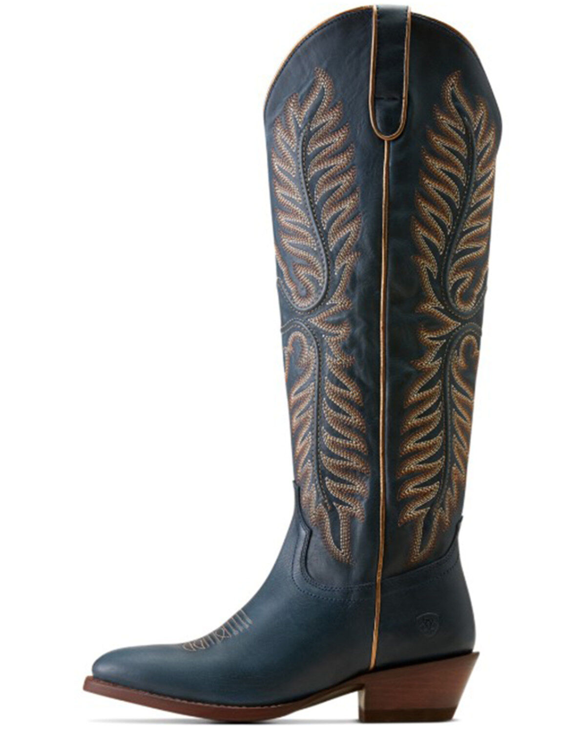 Image #2 - Ariat Women's Belle Stretchfit Tall Western Boots - Round Toe, Blue, hi-res