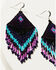 Image #2 - Idyllwind Women's Merlyn Beaded Fringe Earrings, Silver, hi-res