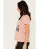 Blended Women's Desert Short Sleeve V-Neck Graphic Tee, Pink, hi-res