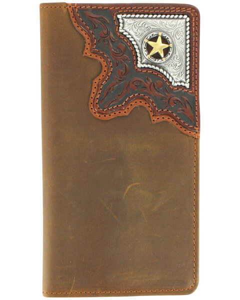 Image #1 - Cody James Men's Cowboy Way Wallet and Checkbook Cover, Brown, hi-res