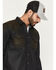 Image #2 - Moonshine Spirit Men's Wax Coated Denim Long Sleeve Snap Western Shirt, Dark Wash, hi-res