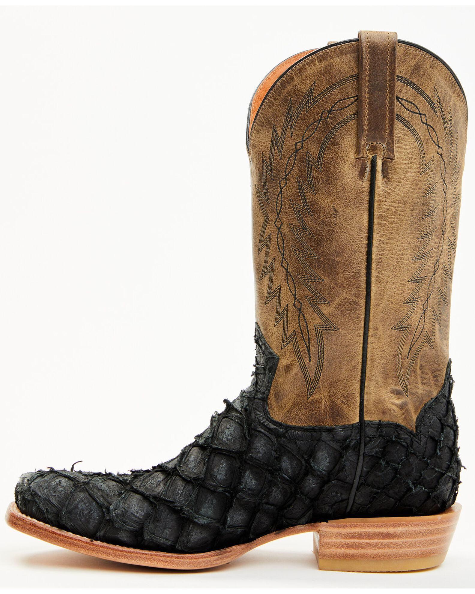 Cody James Men s Vaqueras Exotic Pirarucu Western Boots Square Toe Boot Barn