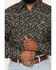 Image #3 - Cowboy Hardware Men's Scatter Paisley Print Long Sleeve Pearl Snap Stretch Western Shirt, Black, hi-res