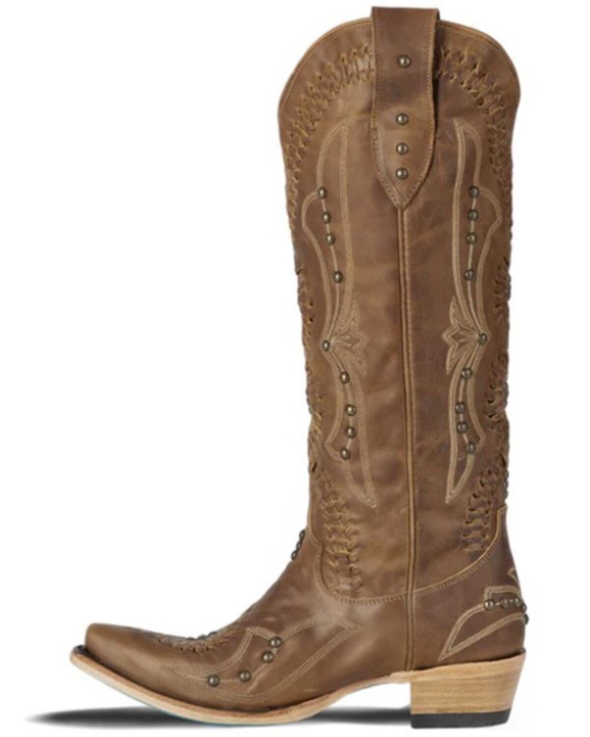 Image #3 - Lane Women's Cossette Tall Western Boots - Snip Toe, Lt Brown, hi-res