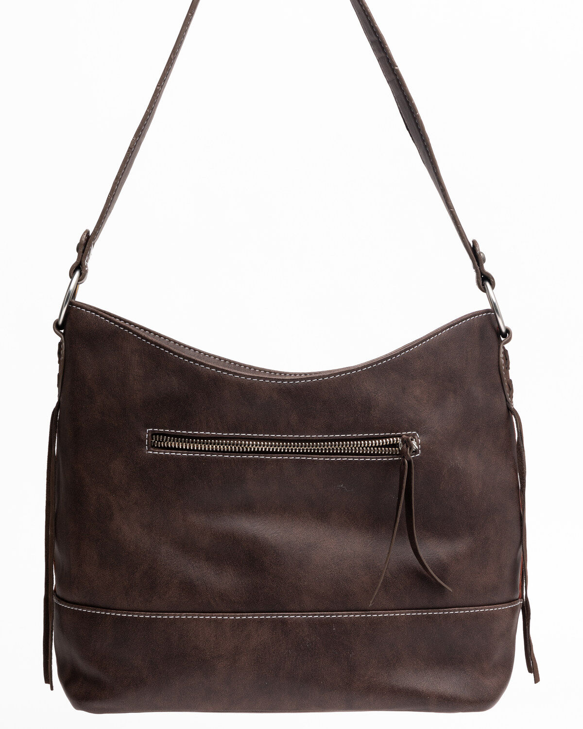 Image #2 - Shyanne Women's Laser Etched Baroque Shoulder Bag, Wine, hi-res