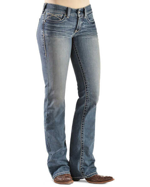 Ariat Apparel Womens Real Riding Rainstorm Jeans, Size: 29