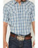Image #3 - Cody James Men's Briggs Plaid Print Short Sleeve Snap Western Shirt - Tall, Blue, hi-res