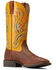 Image #1 - Ariat Men's Bullhead Performance Western Boots - Broad Square Toe, Brown, hi-res