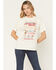Image #1 - Shyanne Women's Rodeo Ticket Short Sleeve Graphic Tee, Cream, hi-res