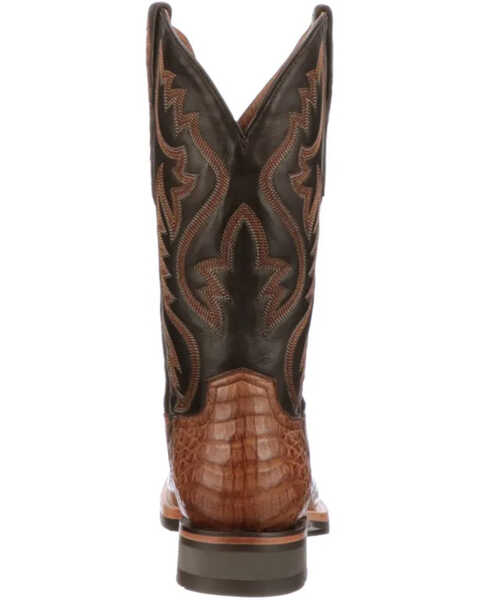 Image #4 - Lucchese Men's Rowdy Western Boots - Square Toe, Tan, hi-res