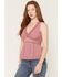 Image #1 - Wild Moss Women's Lace Tank, Mauve, hi-res