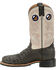 Double H Men's 12" Caiman Print Steel Toe Western Boots, Brown, hi-res