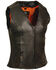 Image #1 - Milwaukee Leather Women's Studded Zip Front Vest - 5X, Black, hi-res