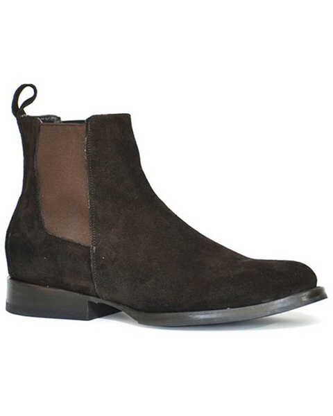 Stetson Men's Romeo Chelsea Boots - Round Toe, Brown, hi-res